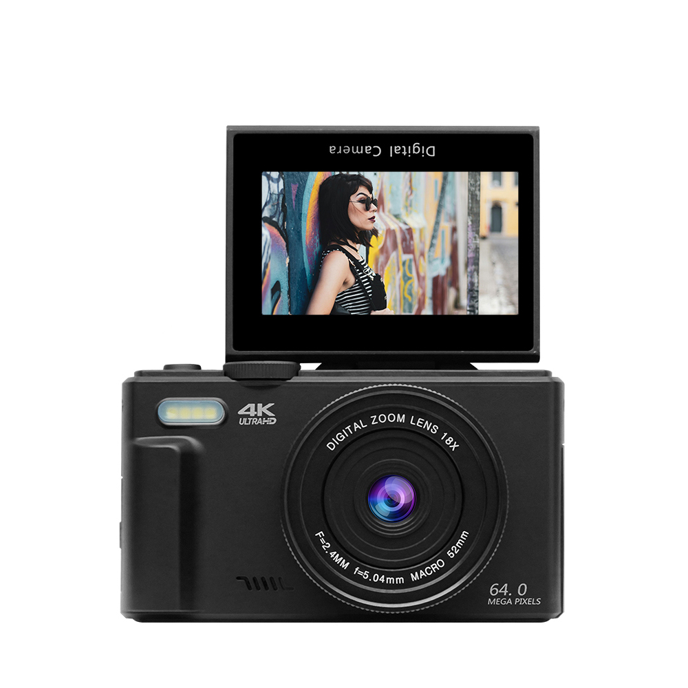 Photography Videos Free - Hersteller 5K WLAN Mini-Digitalkamera mit 3-Zoll-180°-Bildschirm