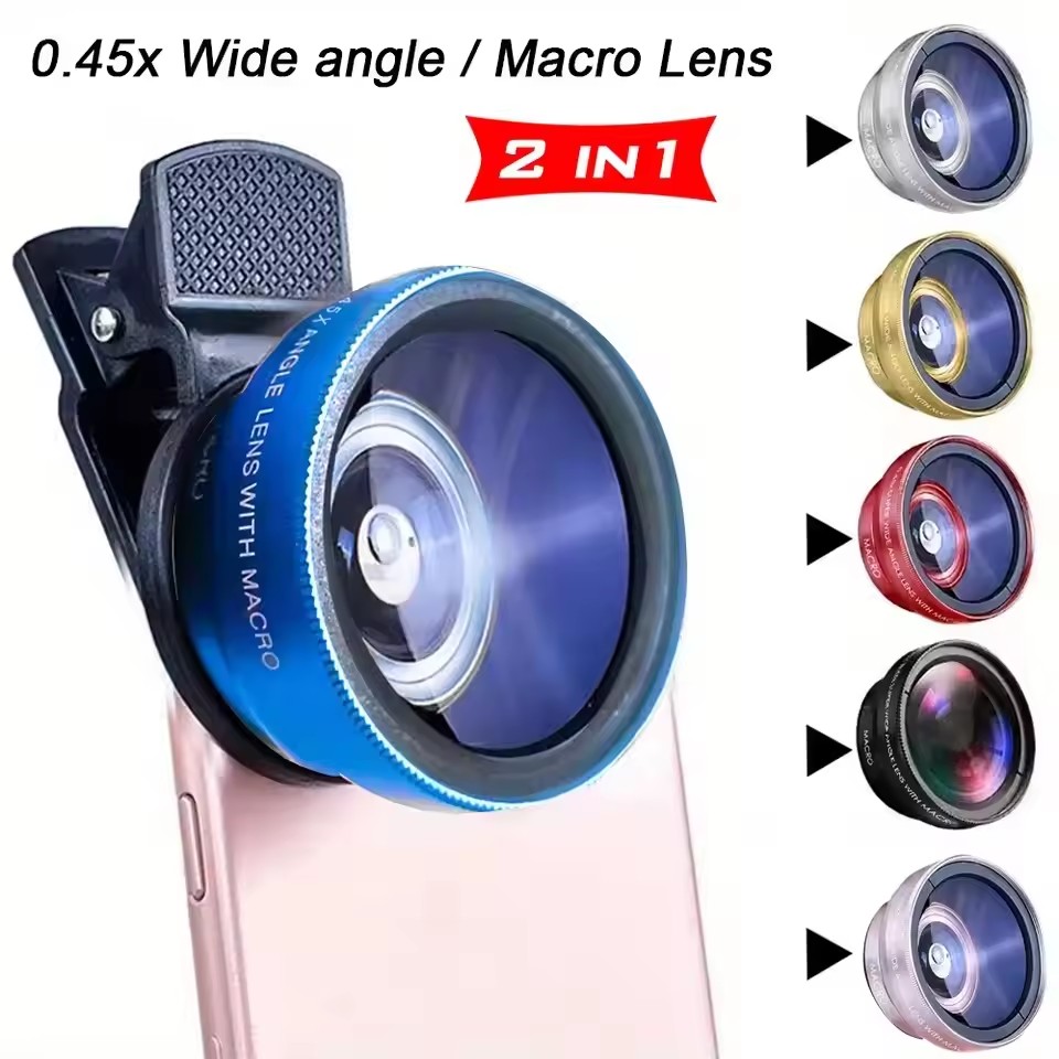 Eye Piece Magnifier - 2-in-1 Clip-on-Fischaugenlupen, Handy-Objektiv, professionelle Handy-Kamera-Objektive, 15