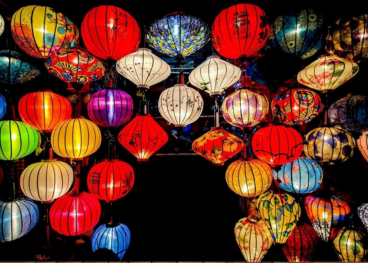 Photography Vietnam - Bunte Laternen Vietnam Vietnamesisch Neujahr Festival