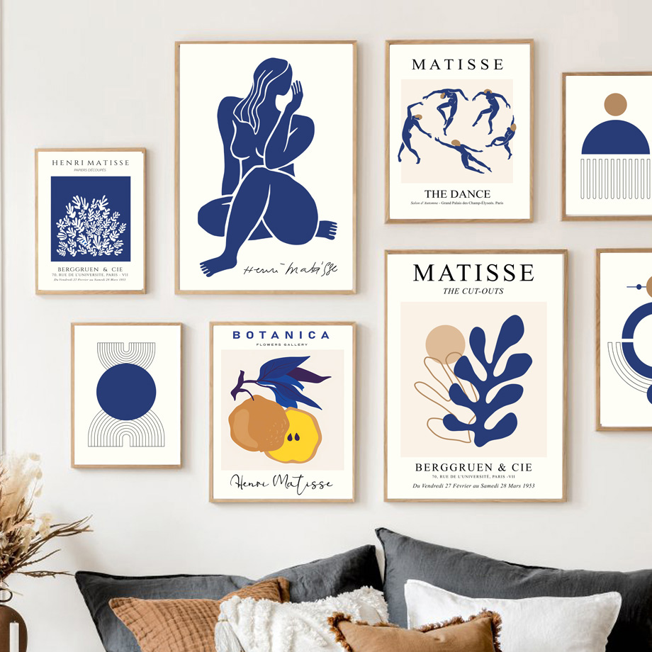 Photography Geometry - Abstrakte Matisse Frau Koralle Geometrische Galerie
