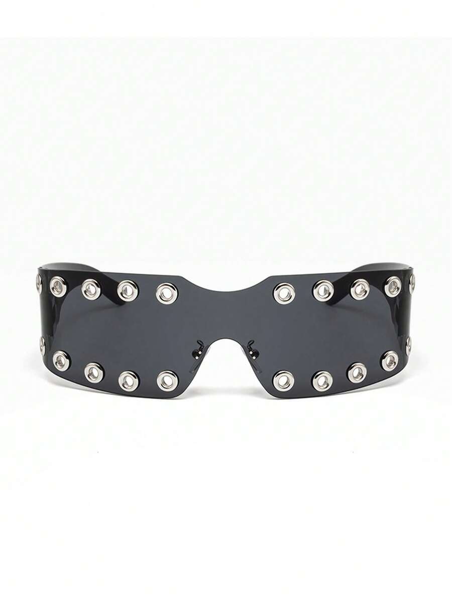 Photography Style - 1-teilige rahmenlose All-in-One-Modebrille, personalisierter Cyberpunk-Y2K-Stil, geeignet