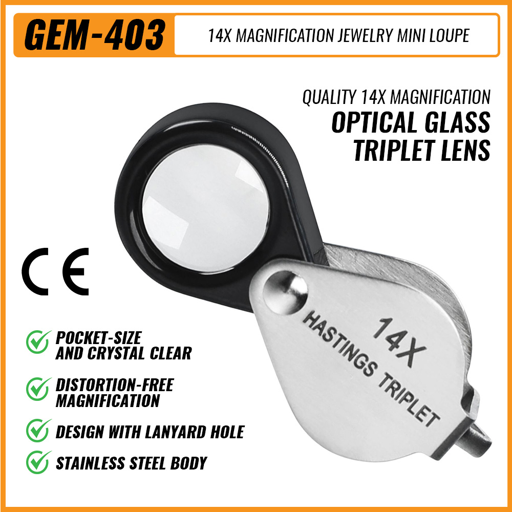 Eye Piece Magnifier - 14X Gem Loop Lupe Schmuck Lupe