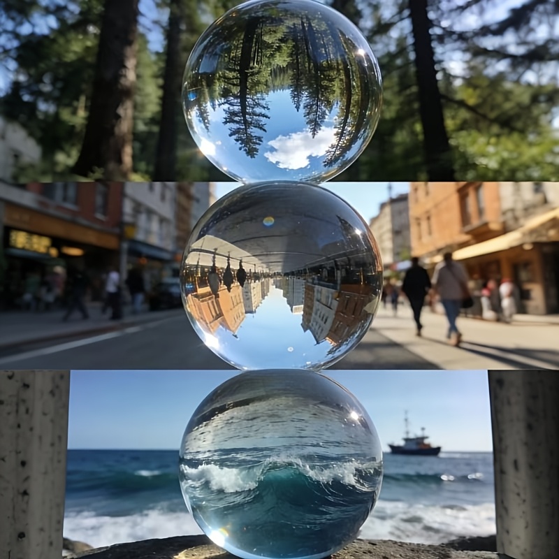 Lens Ball Crystal - Klare Kristallkugel-Linse für Fotografie, Heimdekoration, Hochzeitsfeier-Dekoration,