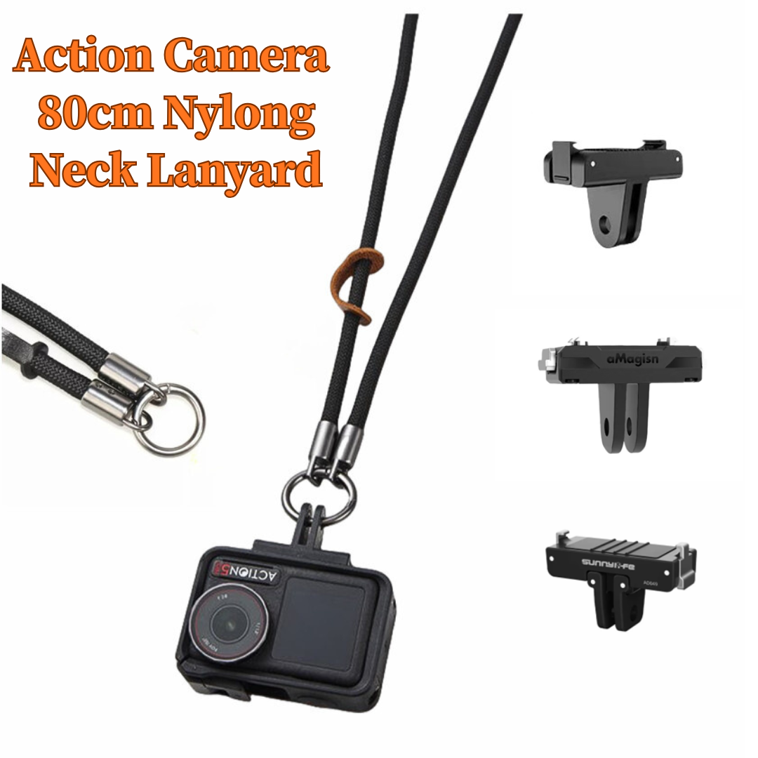 Insta360 Camera Go 3 - Action-Kamera Hartschalen-Nylon 80cm Halsband-Trageschlaufe für DJI