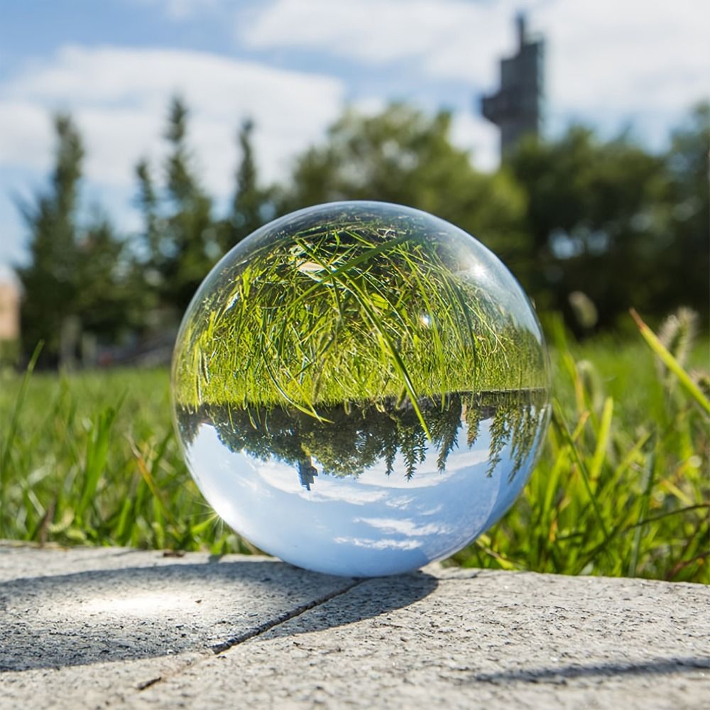Lens Ball Crystal - Kreative Runde Kristallglaskugel Ultra-Klare Glatte Feng