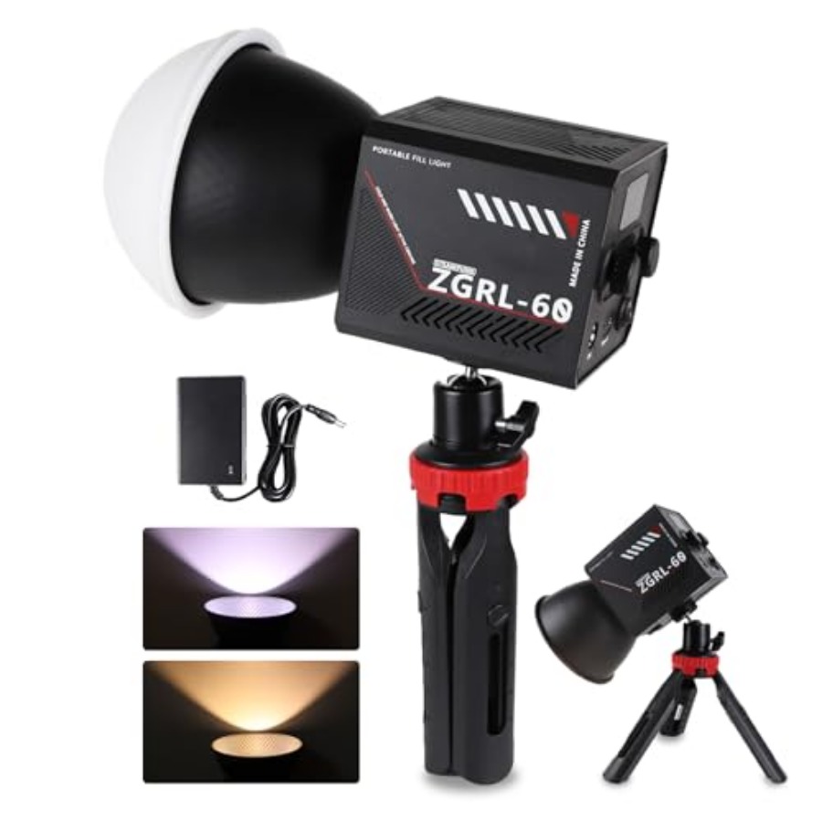 Photography Videos Free - 60W COB LED-Videoleuchte, tragbar mit 8000