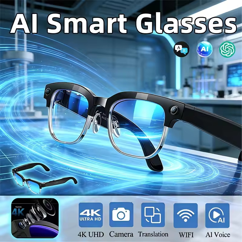Photography With Ai - 2026 Neue 8MP Ultra-Weitwinkel-HD-Kamera Smart-Brille mit
