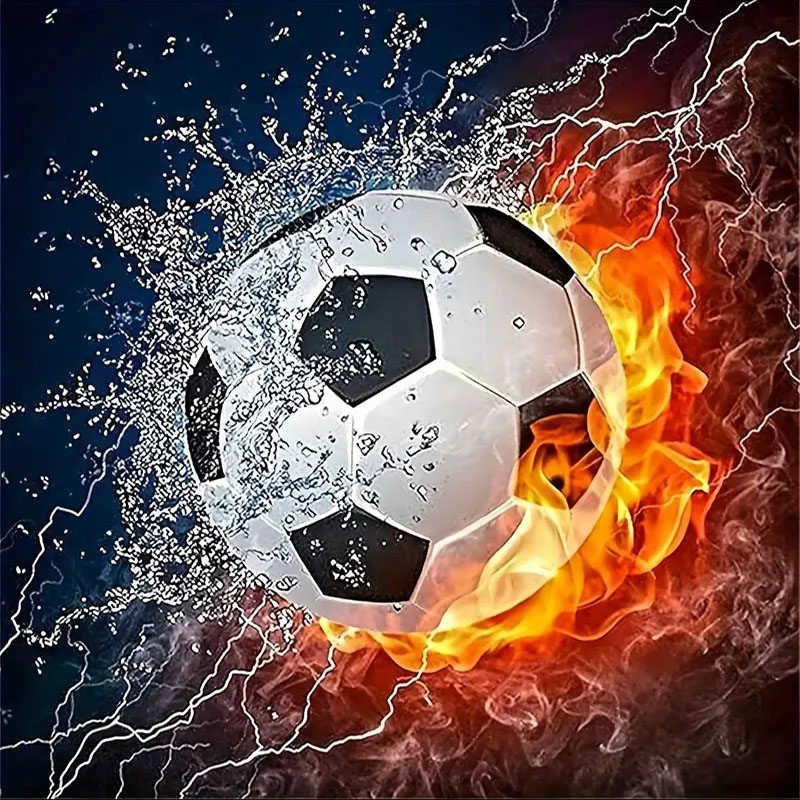Photography Geometry - Ein Set Fußball-Diamantmalerei, DIY-Diamantmalerei-Set für Erwachsene