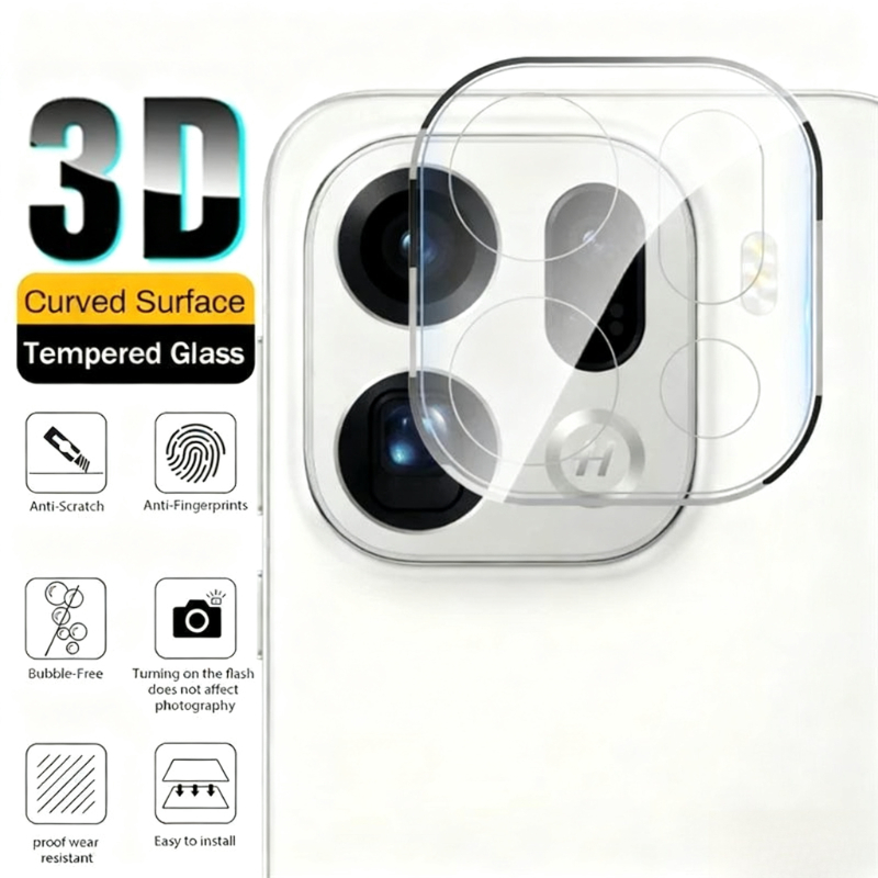 Photography Kit Oppo Find X9 Pro - 1-3PCS FindX9Pro Klarer 3D-Kameraschutz aus gehärtetem