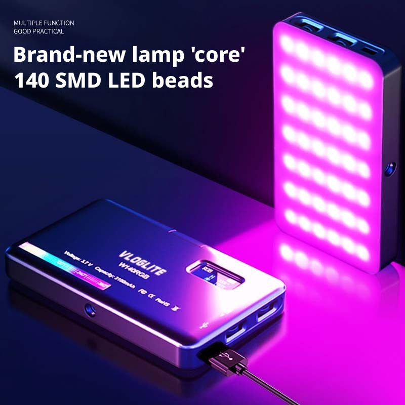 Photography Videos Free - Mobiles RGB-Aufhellungslicht Computer-Videokonferenzlicht Mobile Fotografie Vlog-Fotografielampe