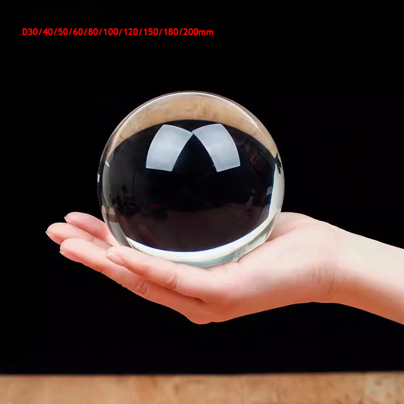 Lens Ball Crystal - K9 transparente Linsenkugel Kristallglaskugel Kristallkugelhalter für