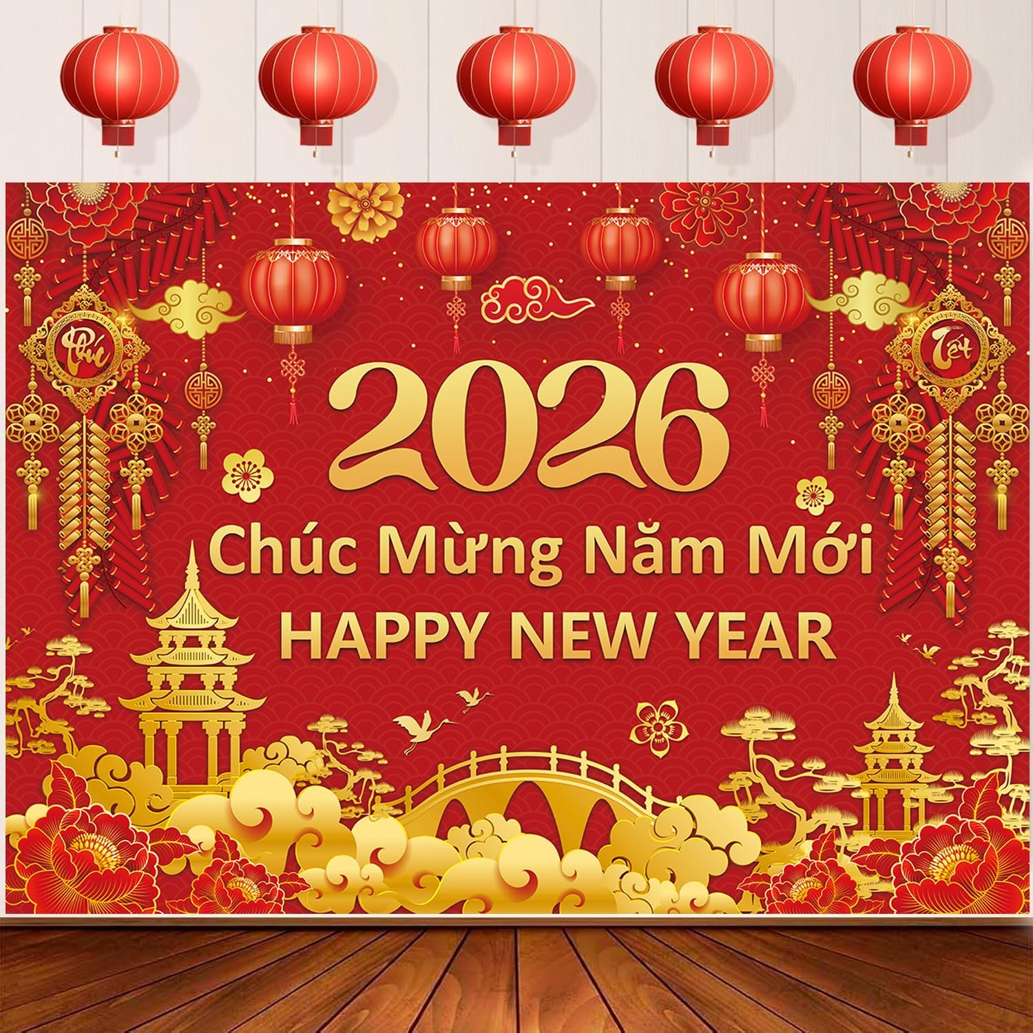 Photography Vietnam - Vietnamesischer Neujahrshintergrund 2026 Mondneujahr Fotografie Hintergrund