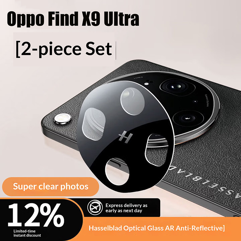 Photography Kit Oppo Find X9 Pro - 2 Stück schwarze Kameraobjektivschutzfolie für Oppo