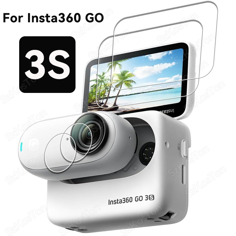 Insta360 Camera Go 3 - Gehärtetes Glas LCD-Display-Schutzfolie Objektivfolie Abdeckung für