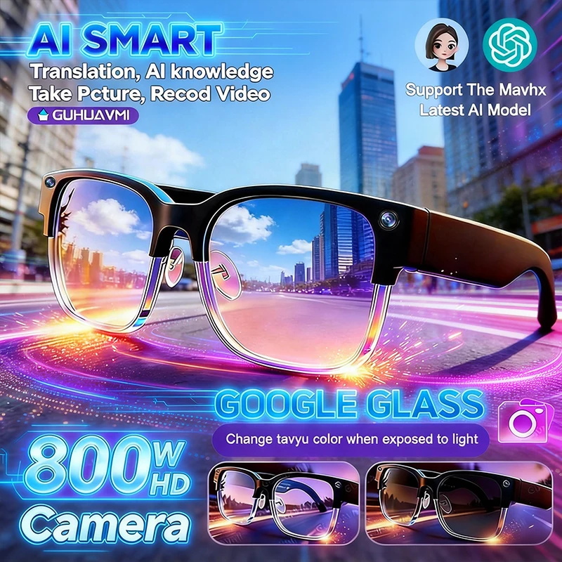 Photography With Ai - 2026 Neue 800W Pixel-Kamera Smart-Brille für