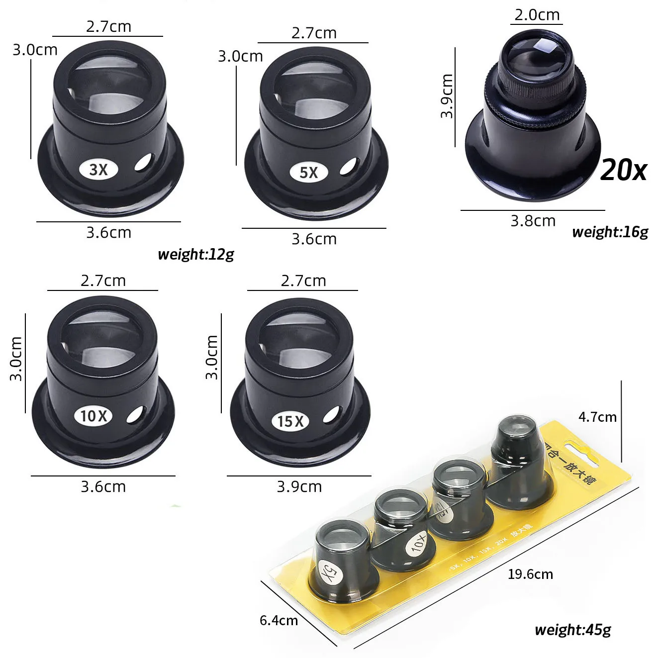 Uhrwerk Reparatur Lupe 3X 5X 1 – Eye Piece Magnifier Bewertung und Preis