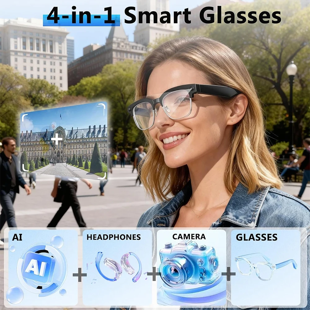 4K Smart AI-Brille mit 8MP-Kam – Photography With Ai Bewertung und Preis