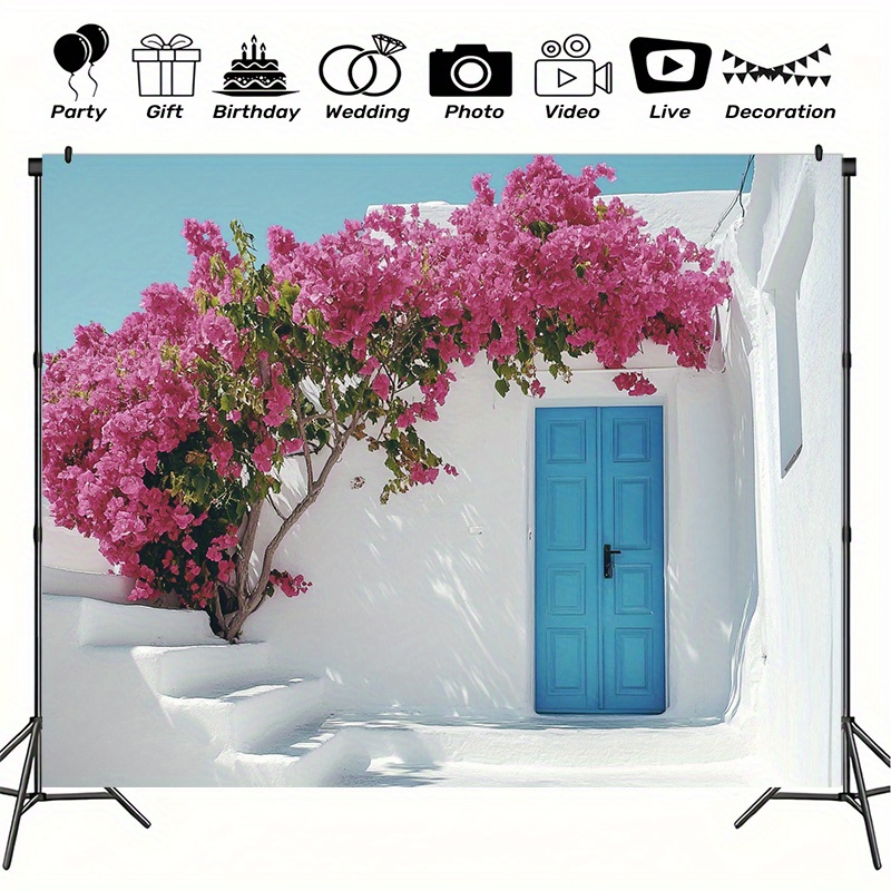 Buntes Santorini-Straßenszene- – Photography Urban Bewertung und Preis