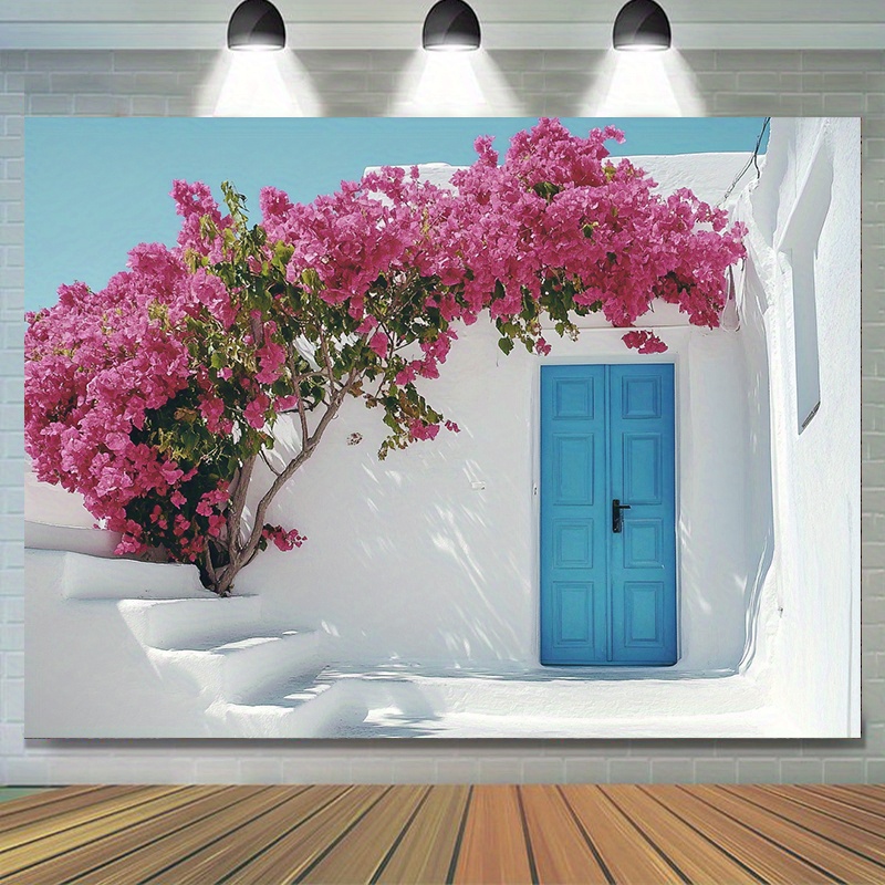Buntes Santorini-Straßenszene- – Photography Urban Bewertung und Preis