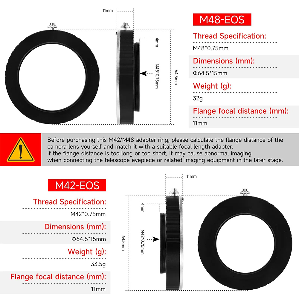 EYSDON M42/M48 auf EOS Kamera- – Lens Adapter Ring Bewertung und Preis