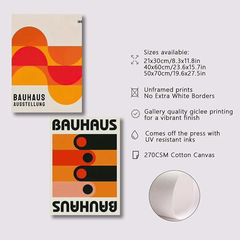 3-teiliges Set Bauhaus Abstrak – Photography Geometry Bewertung und Preis