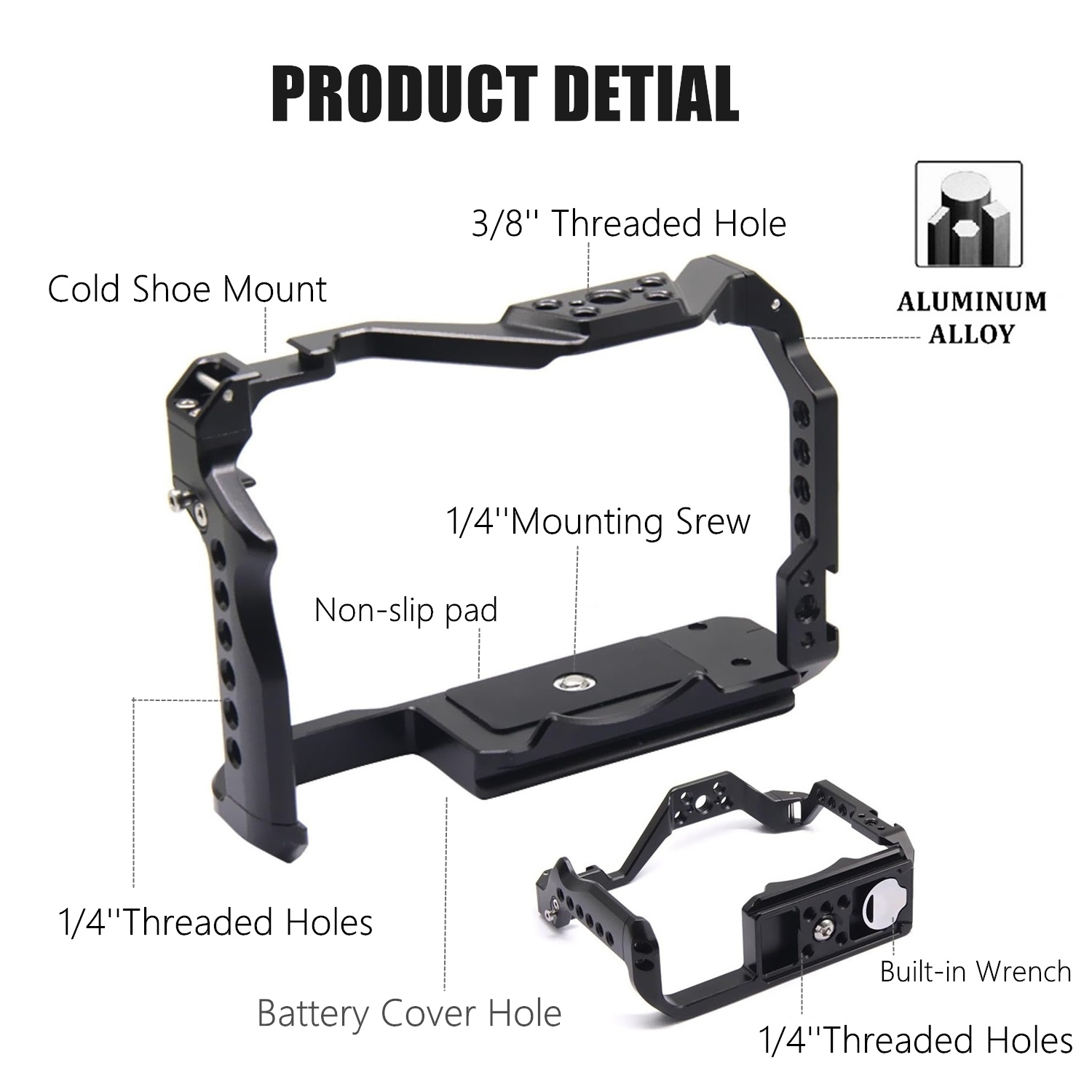 Schutzrahmen-Kamerakäfig für C – Camera Cold Shoe Bewertung und Preis