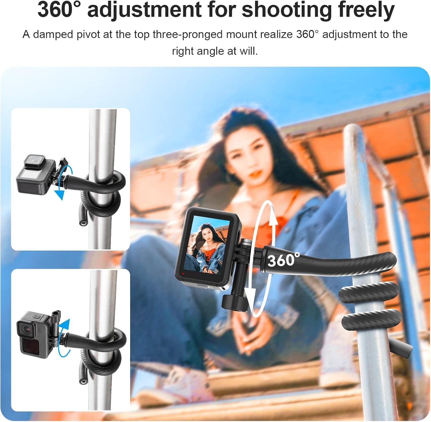 TELESIN Kamera Flexibler Halte – Insta360 Camera Go 3 Bewertung und Preis