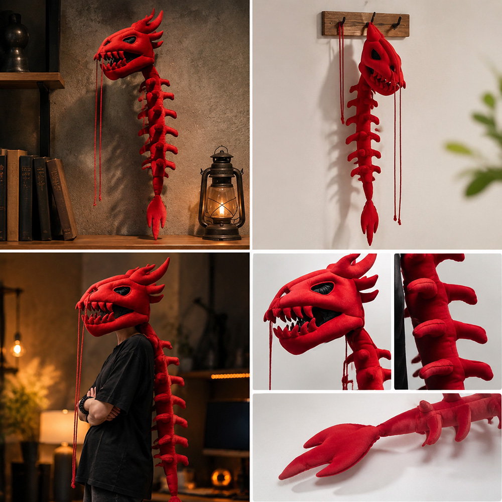 Drachen-Schädel-Säulen-Plüschh – Photography Style Bewertung und Preis