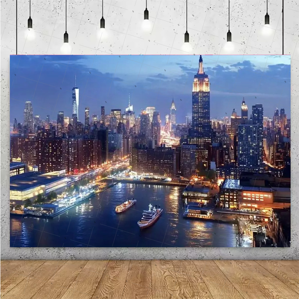 Nachtansicht Hochhaus Gebäude  – Photography New York Bewertung und Preis